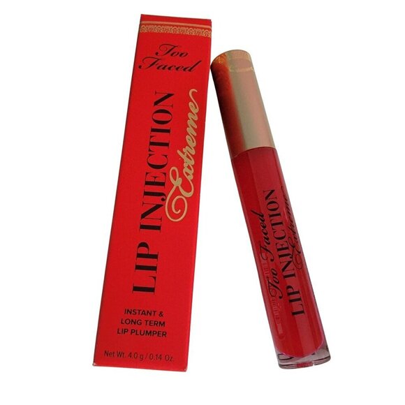 Too Faced Lip Injection Extreme Shade Strawberry Kiss New - Picture 2 of 15